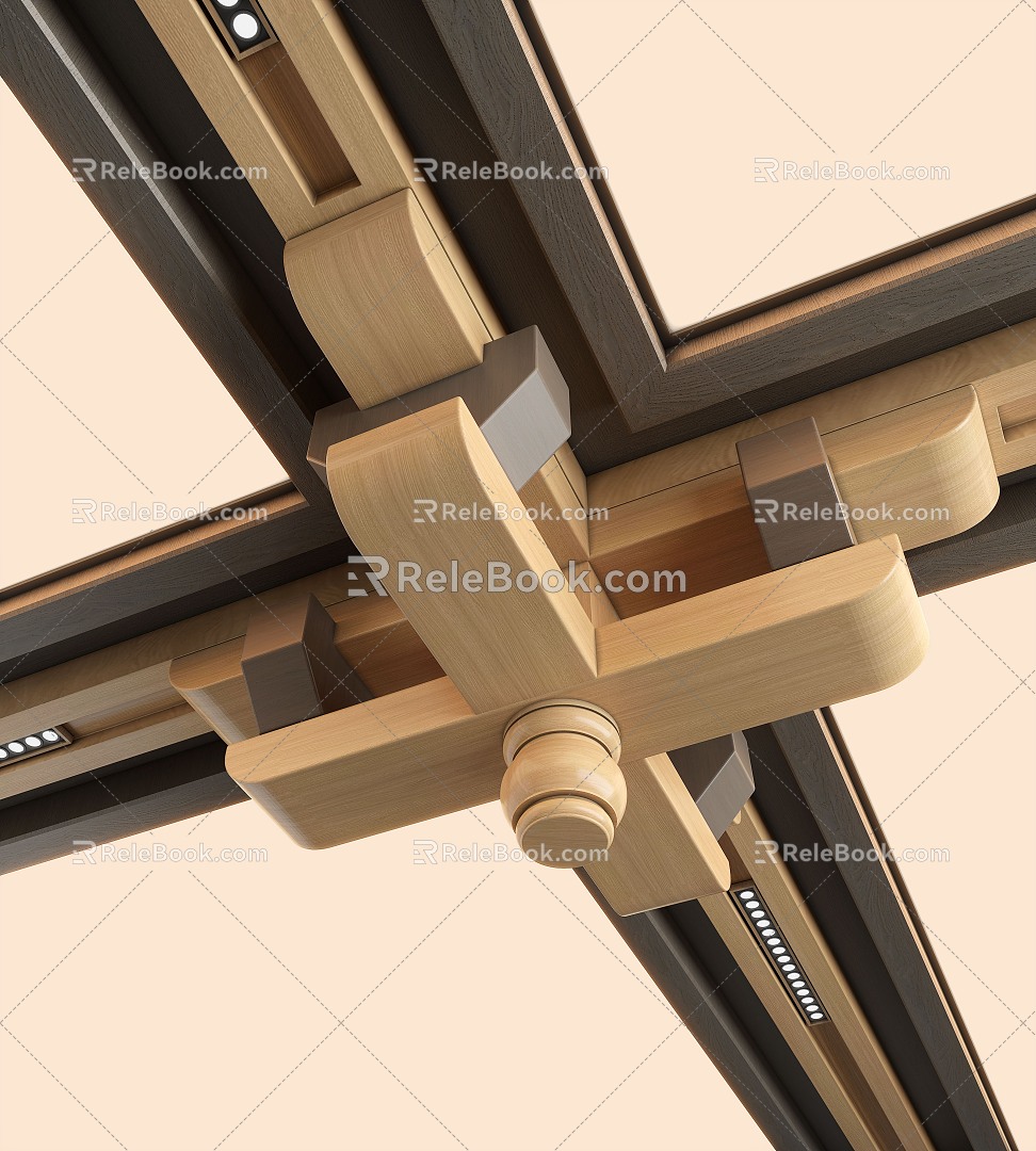 New Chinese ceiling components 3d model