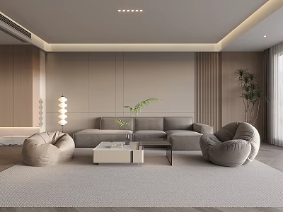 Modern Living Room Home Living Room Sofa Coffee Table Combination Sofa Background Lazy Sofa 3d model