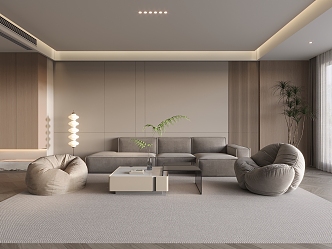 Modern Living Room Home Living Room Sofa Coffee Table Combination Sofa Background Lazy Sofa 3d model