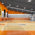 modern basketball hall 3d model