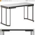 Modern Minimalist Desk Design With Sleek Metal Legs And Smooth Top