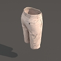 Pants Casual Pants Men's Pants Men's Pants Cropped Pants Shorts Low Face Number Low Model Simple Model Game Sub-era Film and Television Level Super Realistic High Precision 3d model