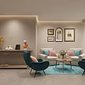 Modern Entertainment Room With Black Piano Bookshelf Sofa Green Chairs And Rugs