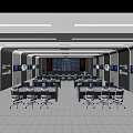 Modern Control Room With Multiple Monitoring Screens Control Desks Office Chairs And Data Displays