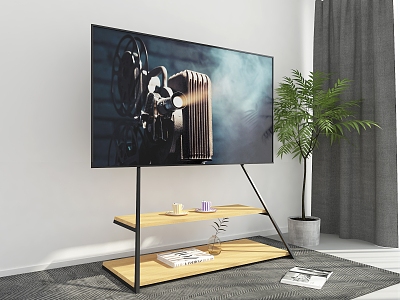 Modern bracket TV stand model