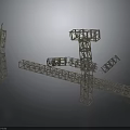 Industrial Metal Construction Scaffolding Equipment With Tower Frames And Bridge Sections