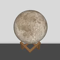modern table lamp moon lamp 3d model