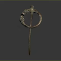 Decorative Metal Hairpin With Circular Top Design For Daily Life Use