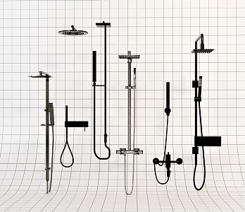 Modern shower head 3d model