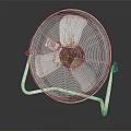 Modern Air Cooler Fan With Metal Mesh Cover And Reflective Stand Design