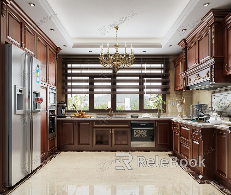 European-style kitchen model