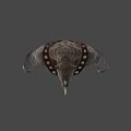 Rhino Game Movie Character With Spiked Armor Straps And Wrist Guards