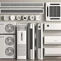 Modern Home Air Conditioners And Fans Including Split Wall Mounted And Floor Standing Types
