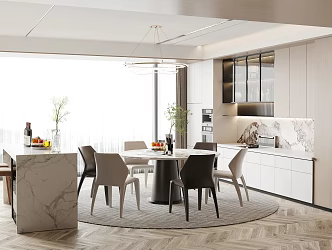 Modern Restaurant 3d model