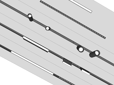 Sleek Adjustable LED Downlights and Spotlights for Modern Home Ceiling Lighting Design 3d model
