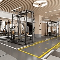 Modern Gym 3d model