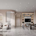 Elegant Modern Beauty Salon Interior With Styling Chairs And Product Displays
