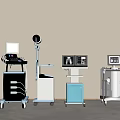 Professional Medical Devices With Patient Monitor Examination Lamp And Mobile Workstations
