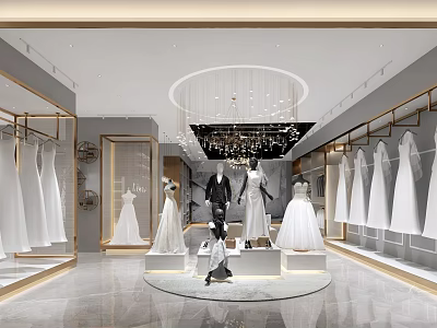Modern Bridal Shop 3d model