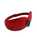Red Waist Heating Belt With Blue Control Module For Pain Relief