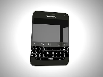 BlackBerry Smartphone With Physical QWERTY Keyboard And Large Display Screen 3d model