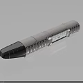 Futuristic Cylindrical Spacecraft Design With Textured Surface And Structural Details For Cosmic Exploration