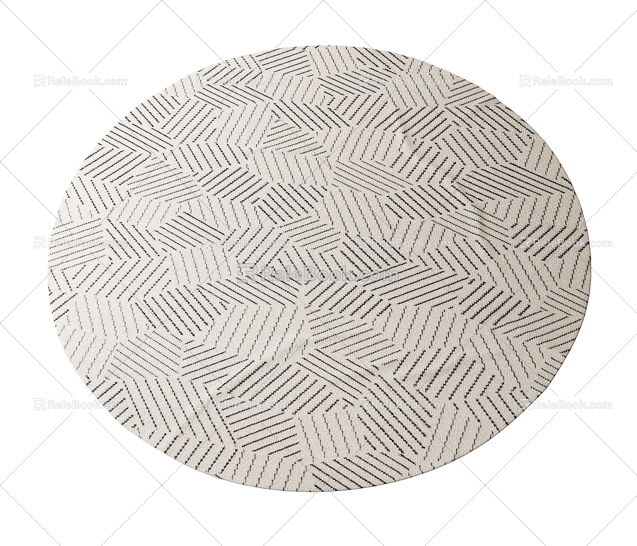 Round carpet 3d model