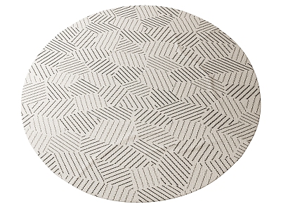 Round carpet 3d model