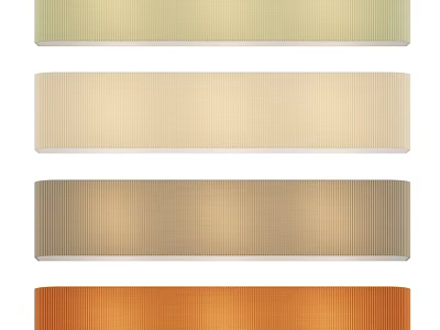 Slim Textured Wall Lamps In Various Colors For Modern Home Lighting Decor 3d model