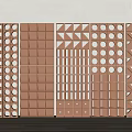 Modern Wooden Room Dividers With Various Geometric Patterns And Decorative Designs