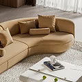 Baxter Piaf Curved Sofa Multiplayer Sofa Shaped Sofa 3d model