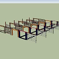 Diverse Sports Equipment Collection With Training Racks And Storage Units