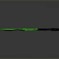 Detailed 3D Model of Sci Fi Weapon With Mechanical Components and Dark Finish