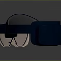 Modern Blue Wearable Smart Glasses With Transparent Lenses And Camera Electronic Device
