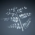 Natural Stone And Wood Decorative Branch With Fresh Green Leaves Design
