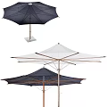 Outdoor Canopy With Dark And Light Colors Wooden Frame Garden Patio Sturdy Design