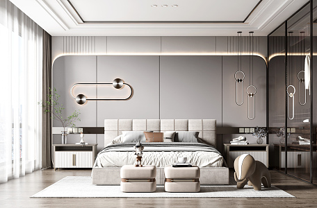 Modern Bedroom 3d model