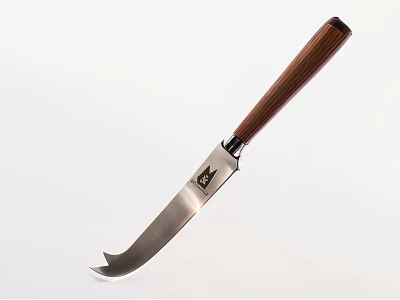 Kitchen Cutlery Set With Wooden Handle And Sharp Stainless Steel Cooking Blade 3d model