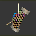 Colorful Pencils Neatly Organized In Wooden Holder With Elastic Bands