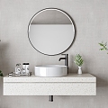 Washstand mirror combination 3d model