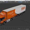 Scania Orange Cab White Trailer Truck With Sure We Can Logo And Design
