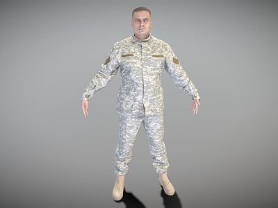 Modern men brave men in American military uniforms Soldiers model