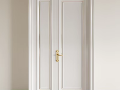 Entry door outdoor door single door bedroom door 3d model