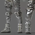 Man in Silver Astronaut Suit 3D Model Front and Back View Design 3d model