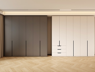 Cream style wardrobe 3d model