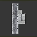 Stone Architectural Model With Brick Structure Steps And Railing Design