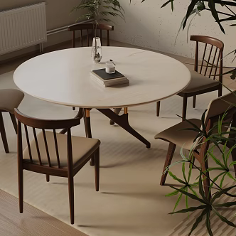 Modern table combination 3d model