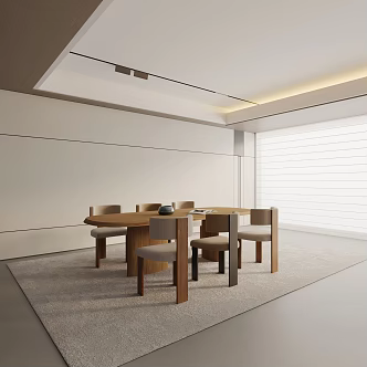 Modern dining table 3d model
