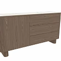 Modern Wooden Hallway Cabinet Sideboard With White Top Drawers And Storage Design