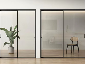 sliding door kitchen sliding door narrow sliding door glass sliding door balcony sliding door study door sliding door 3d model